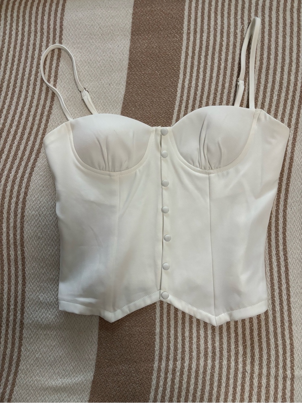 Princess Polly Ivory Corset-Style Bustier Cami